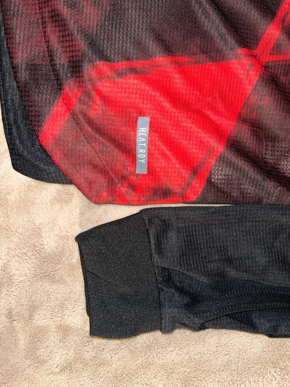 VERY RARE Adidas FC Bayern München 2020/21 Pre-Match Jersey Black Red Geometric - Picture 4 of 7